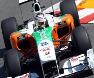 yapboz Sutil Adrian - Force India - Monte-Carlo 2010